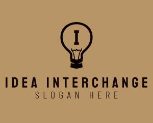 Incandescent Light Bulb logo design