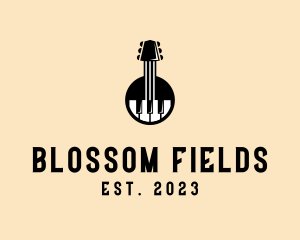 Guitar Piano Band logo design