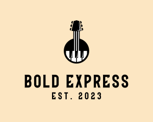 Guitar Piano Band logo design