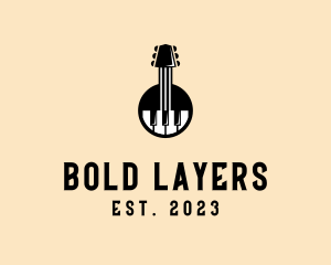 Guitar Piano Band logo design