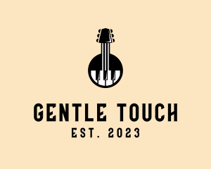 Guitar Piano Band logo design