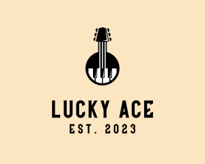 Guitar Piano Band logo design