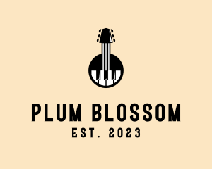 Guitar Piano Band logo design