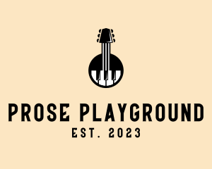 Guitar Piano Band logo design