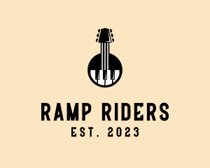 Guitar Piano Band logo design