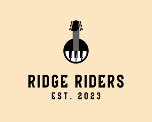 Guitar Piano Band logo design