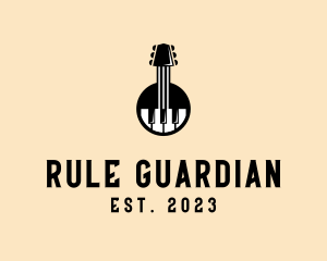 Guitar Piano Band logo design