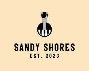 Guitar Piano Band logo design