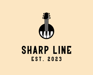 Guitar Piano Band logo design