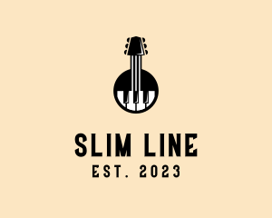 Guitar Piano Band logo design