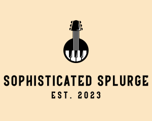 Guitar Piano Band logo design