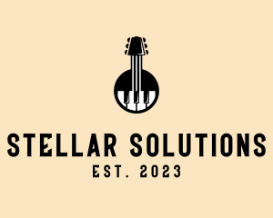 Guitar Piano Band logo design