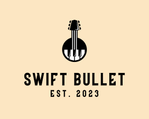 Guitar Piano Band logo design