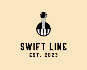 Guitar Piano Band logo design