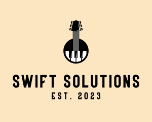 Guitar Piano Band logo design