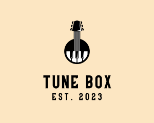 Guitar Piano Band logo design