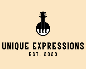 Guitar Piano Band logo design