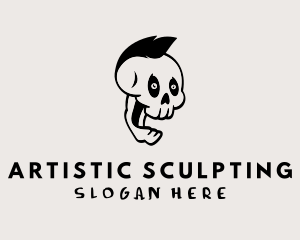 Punk Skull Tattoo Artist logo design