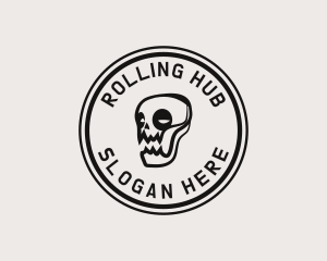 Skate Skull Punk logo design