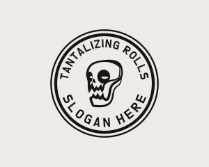 Skate Skull Punk logo design