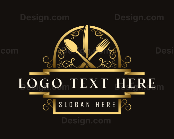 Luxury Cuisine Diner Logo