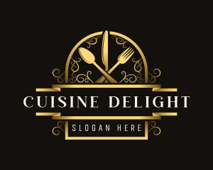 Luxury Cuisine Diner logo design