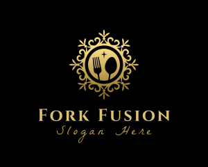 Elegant Spoon Fork  logo design