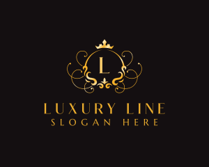 Luxury Crown Ornament logo design