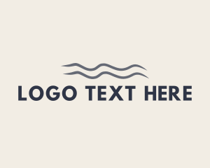 Generic Professional Wave Wordmark logo