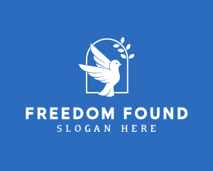 Dove Bird Freedom logo design