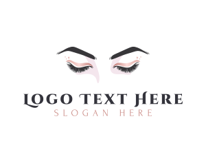 Feminine Eyelashes Gradient logo