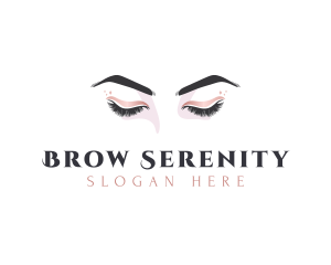 Feminine Eyelashes Gradient logo