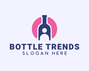 Human Wine Bottle  logo