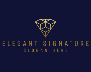 Luxury Diamond Jewelry logo design