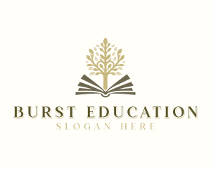 Education Learning Tree Book  logo design