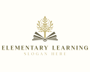 Education Learning Tree Book  logo design