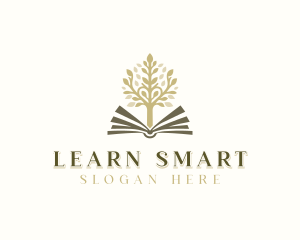 Education Learning Tree Book  logo design