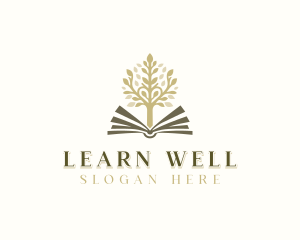 Education Learning Tree Book  logo design