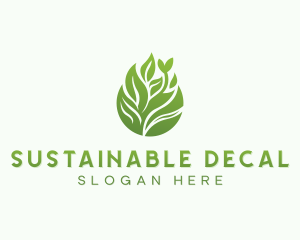 Sustainable Nature Gardening  logo design