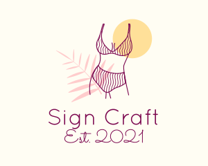 Summer Bikini Body logo design