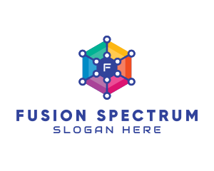 Colorful Hexagon Tech  logo