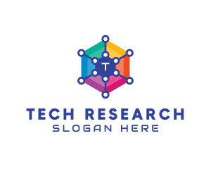 Colorful Hexagon Tech  logo