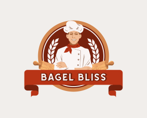 Pastry Chef Baker logo design