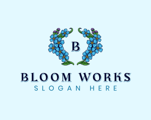 Botanical Floral Flower logo design