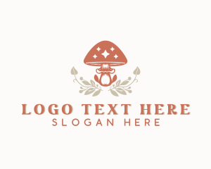 Mushroom Garden Plant logo