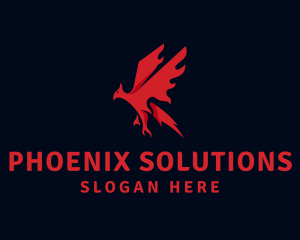 Flying Phoenix Wings logo