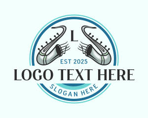 Saxophone  Music Instrument logo