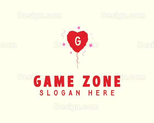 Valentine Heart Balloon Logo