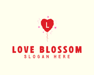 Valentine Heart Balloon logo design