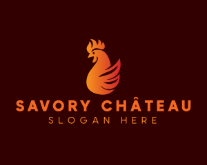 Flame Chicken Grill logo design